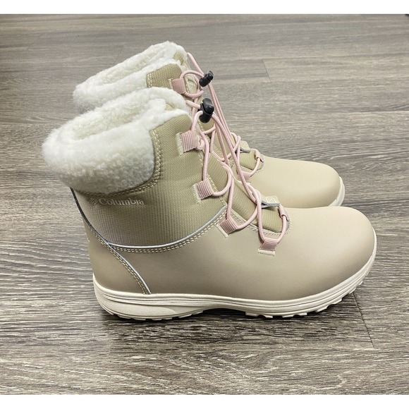 Columbia Moritza Boot Big Kids' Girls Size 6 Ancient Fossil‎ Beige Winter Snow - Picture 1 of 16